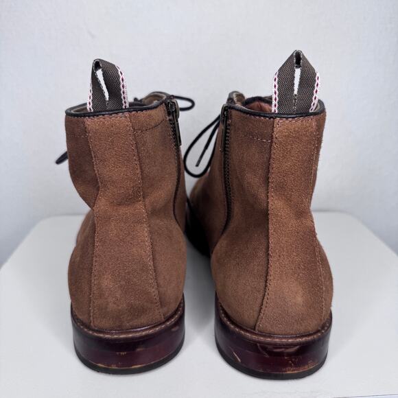 2020s ALDO Brown Suede Chukka Ankle Boots Men’s Size 12 Side Zip Lace Up main image 6